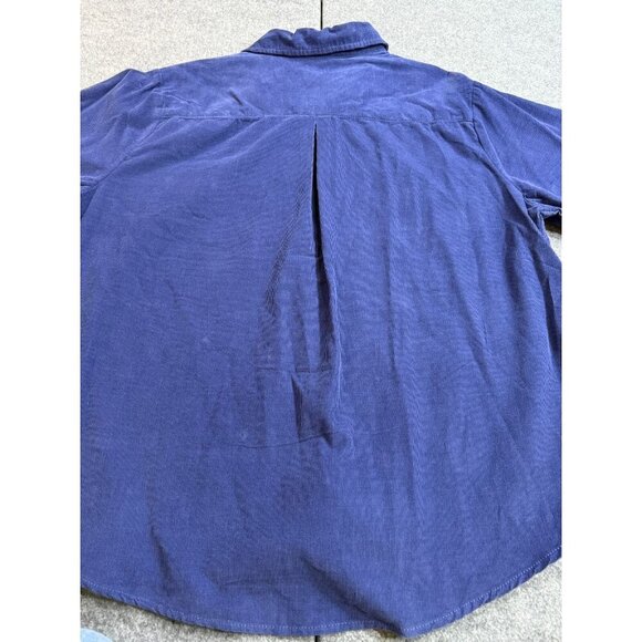 Velvet Heart Western Shirt Women's Large Blue 100% Cotton Long Sleeve Pearl Snap - Picture 4 of 9